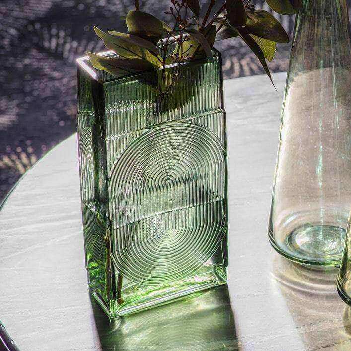 Art Deco Inspired Translucent Green Glass - The Farthing