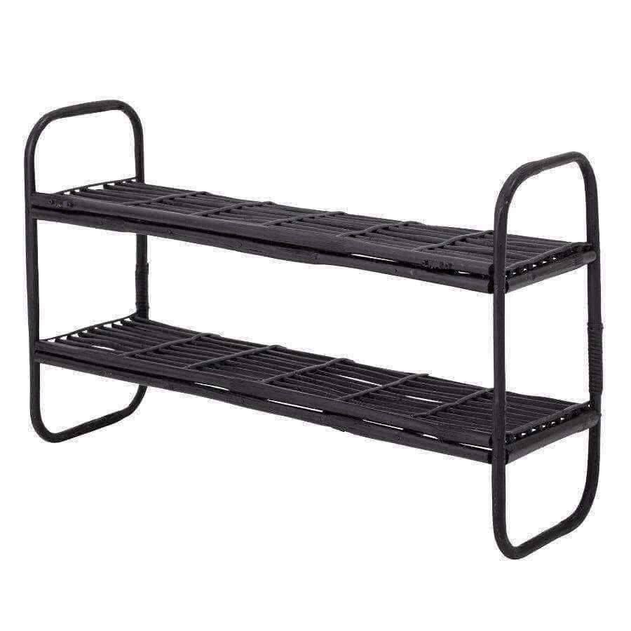 Black Bamboo Wall Shelf - The Farthing