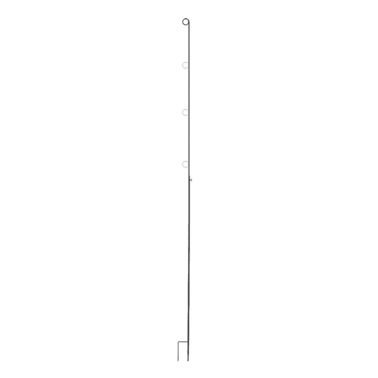 Black Metal Adjustable Festoon Pole - The Farthing