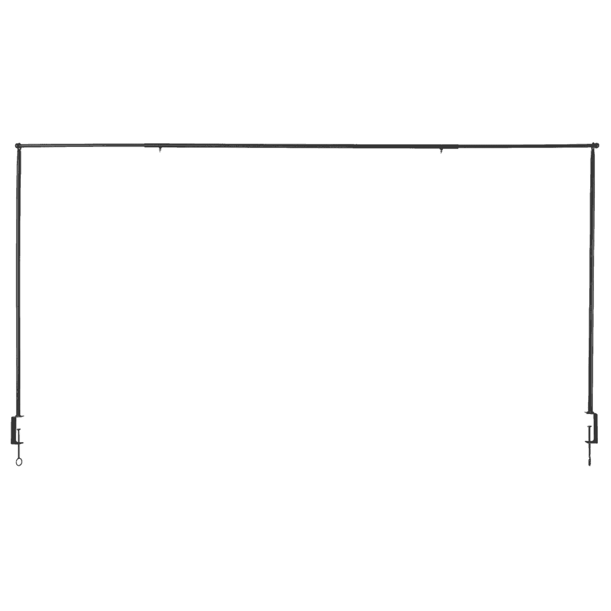 Black Metal Adjustable Table Hanging Frame - The Farthing