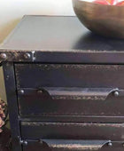 Black Metal Drawer Cabinet - The Farthing