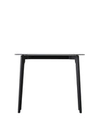 Black Oak and Smoked Glass Console Table - The Farthing