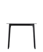 Black Oak and Smoked Glass Console Table - The Farthing