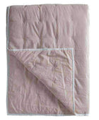 Blush Pink Cotton Stitch Bedspread - The Farthing