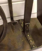 Burnished Brass Fireside Companion set of 4 Tools - The Farthing