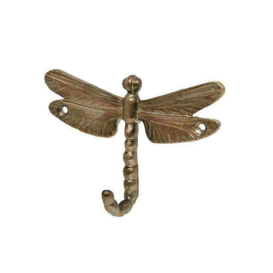 Burnished Bronze Dragonfly Door Hook - The Farthing