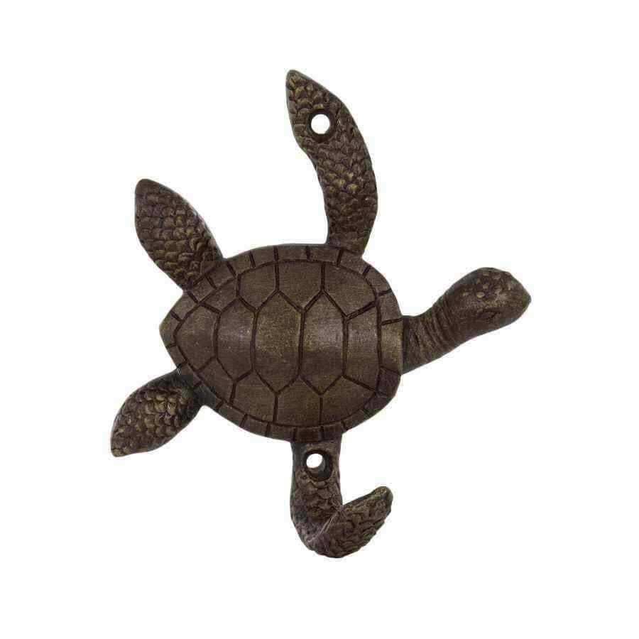 Burnished Bronze Turtle Wall Hook - The Farthing