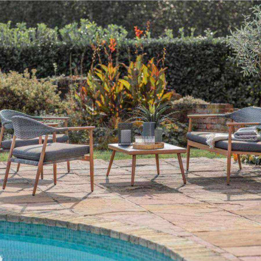Castelli Garden Lounger Set with Table - The Farthing