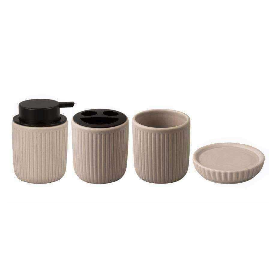 Ceramic Bathroom Set of Four pieces - The Farthing