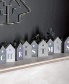 Christmas Word Display Blocks Grey / White Set - The Farthing