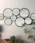 Copper Circles Decorative Mirror - The Farthing
