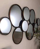 Copper Circles Decorative Mirror - The Farthing