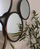 Copper Circles Decorative Mirror - The Farthing