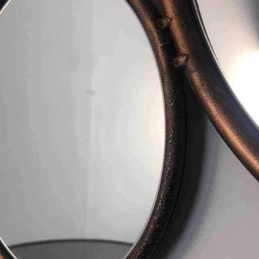 Copper Circles Decorative Mirror - The Farthing