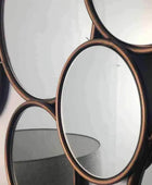 Copper Circles Decorative Mirror - The Farthing