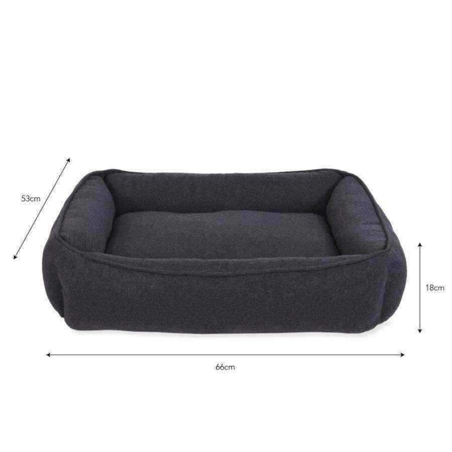 Dark Comfy Cotten Pet Bed - Medium - The Farthing