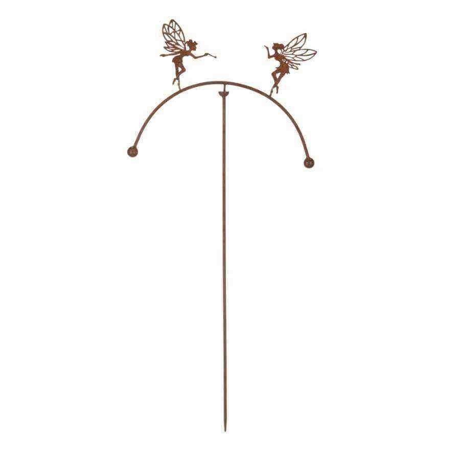 Decorative Balancing Fairies Garden Stake - The Farthing