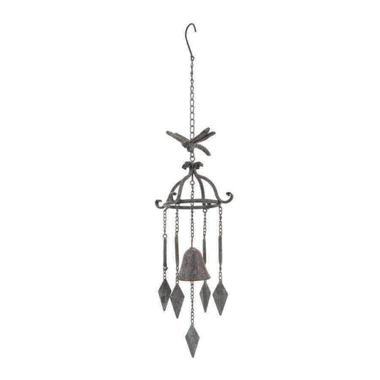 Decorative Distressed Dragonfly Hanging Wind Chime - The Farthing