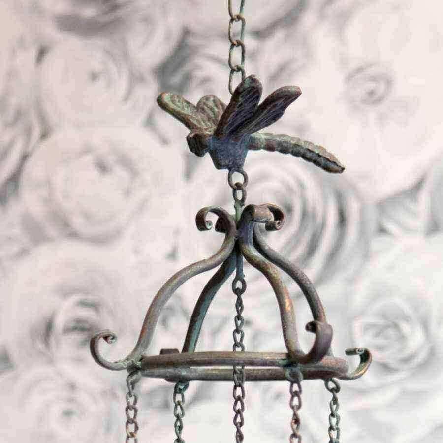 Decorative Distressed Dragonfly Hanging Wind Chime - The Farthing