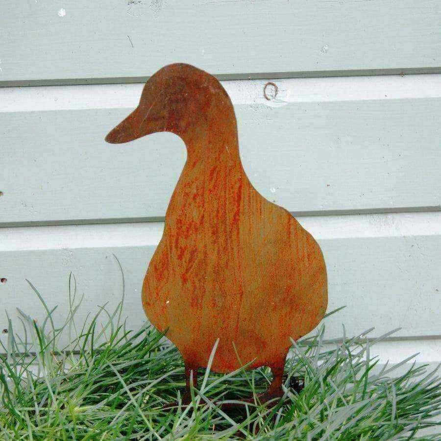 Decorative Rusty Duck Garden Silhouette - The Farthing