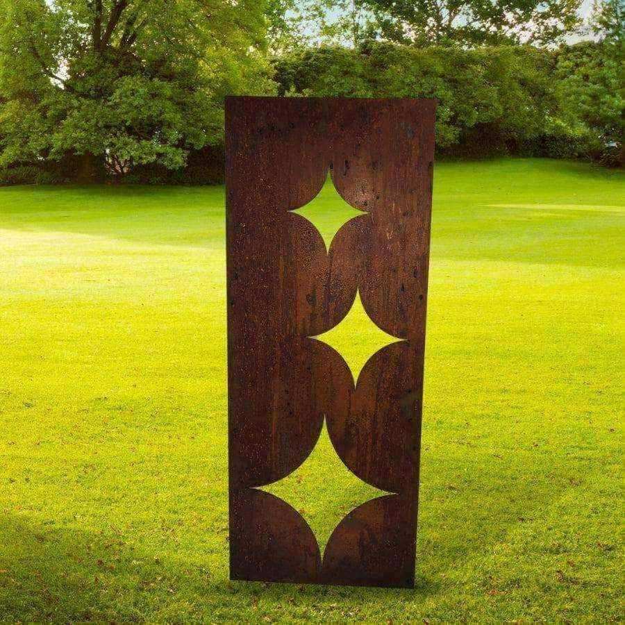 Decorative Rusty Stars Garden Screen - Choice of size - The Farthing