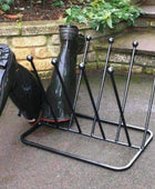 Diagonal Black Metal Welly Stand - 5 pair - The Farthing