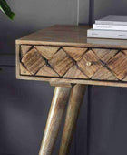 Diamond Wood Two Drawer Console Table - The Farthing