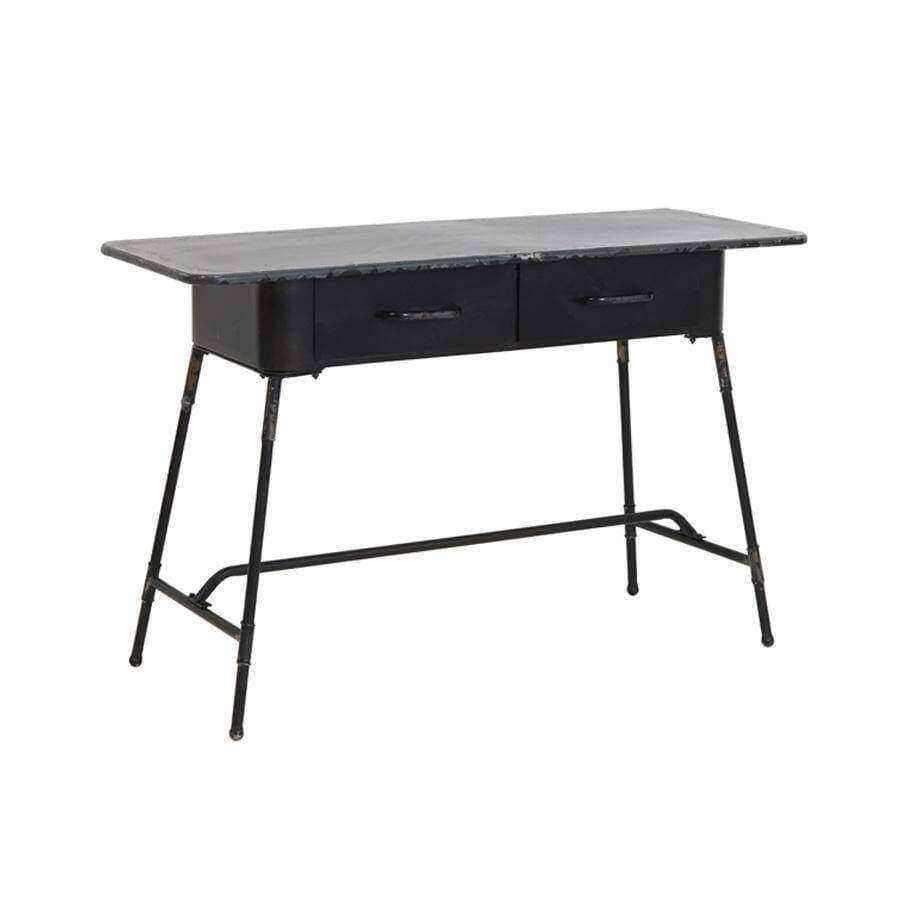 Black metal on sale industrial desk