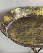 Distressed Gold Side Table - The Farthing