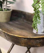 Distressed Gold Side Table - The Farthing