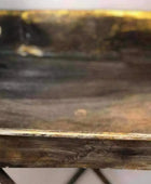 Distressed Gold Side Table - The Farthing