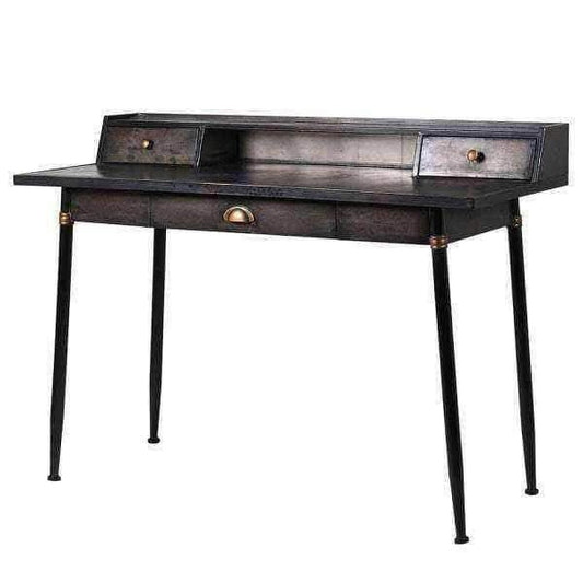 Distressed Industrial Metal Desk - The Farthing