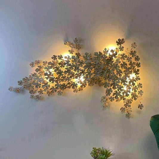 Distressed Leaves Cascade Statement Wall Light - The Farthing