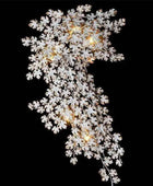 Distressed Leaves Cascade Statement Wall Light - The Farthing