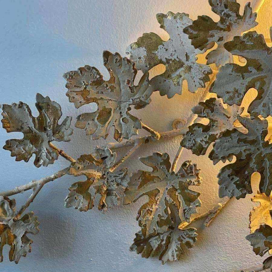 Distressed Leaves Cascade Statement Wall Light - The Farthing