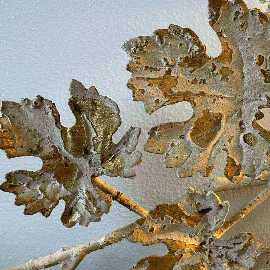 Distressed Leaves Cascade Statement Wall Light - The Farthing