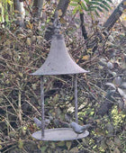 Distressed Metal Hanging Bird Feeder - The Farthing