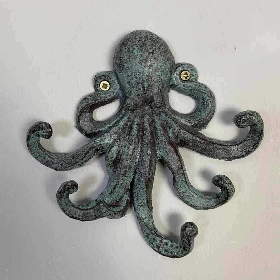 Distressed Octopus Door Hook