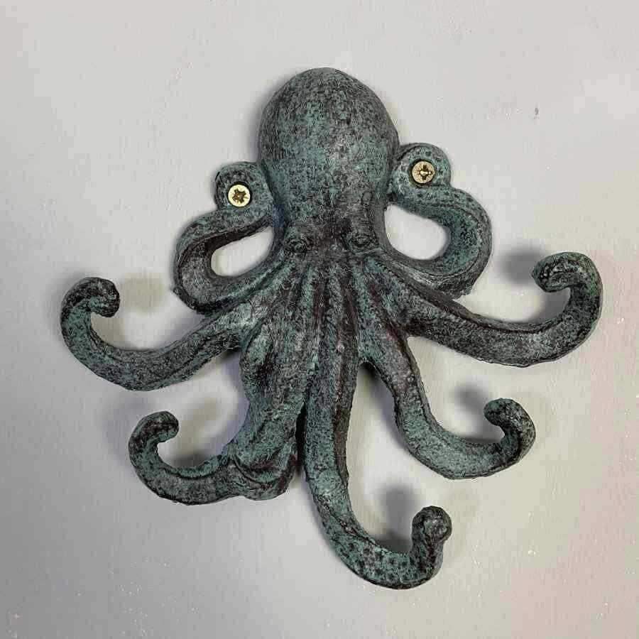 Distressed Octopus Door Hook - The Farthing