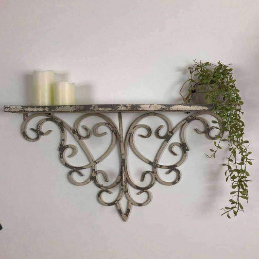 Distressed Ornate Shelf - The Farthing