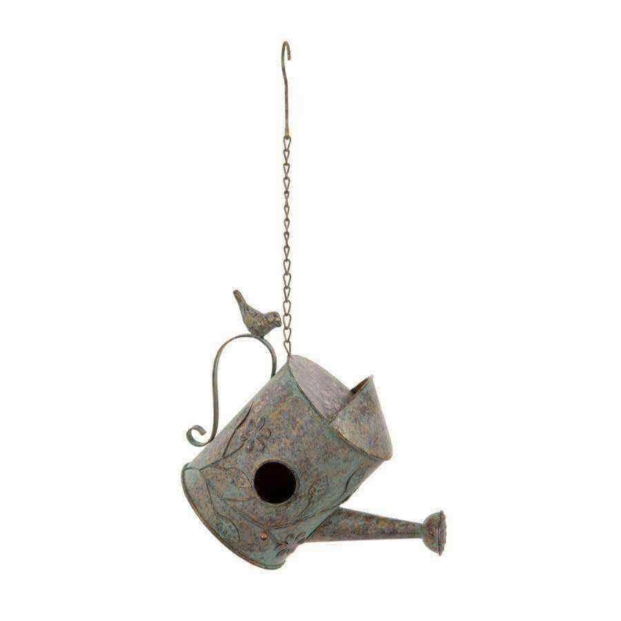 Distressed Watering Can Bird House - The Farthing