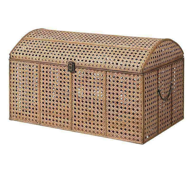 Domed Top Fine Cane Storage Chest - The Farthing
