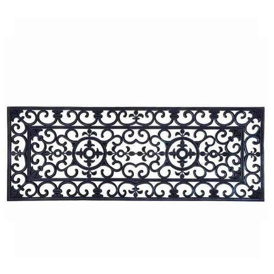 Double Door Victorian Rubber Doormat - The Farthing