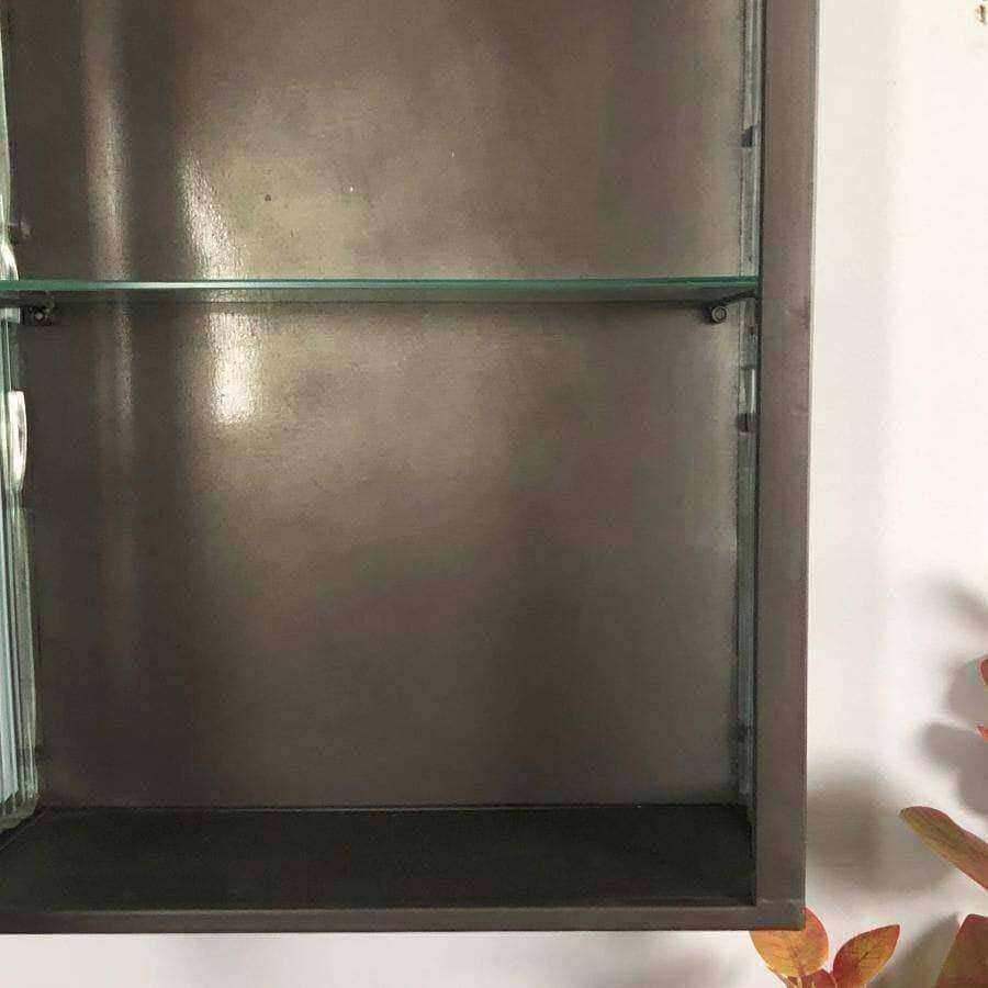 Dunster Glass & Metal Storage Wall Cabinet - The Farthing