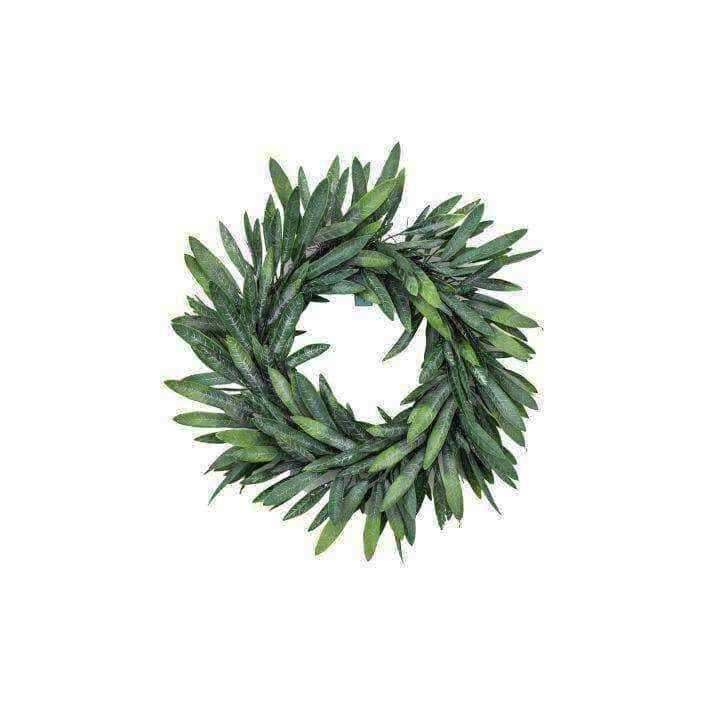 Dusky Green Faux Eucalyptus Wreath - The Farthing