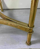 Elegant Round Glass Top Side Table - The Farthing