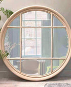 Extra Large Round Window Mirror - The Farthing