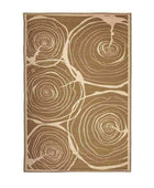 Extra Large Wood Patterned Rectangle Outdoor Rug - The Farthing