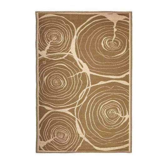 Extra Large Wood Patterned Rectangle Outdoor Rug - The Farthing