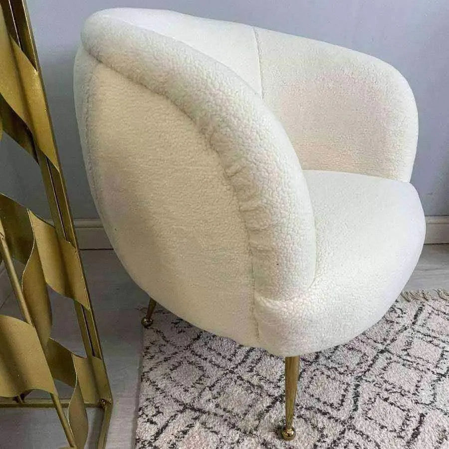 Fluffy Cream Teddy Tub - The Farthing